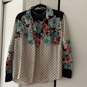 Zara NWOT vintage button up blouse